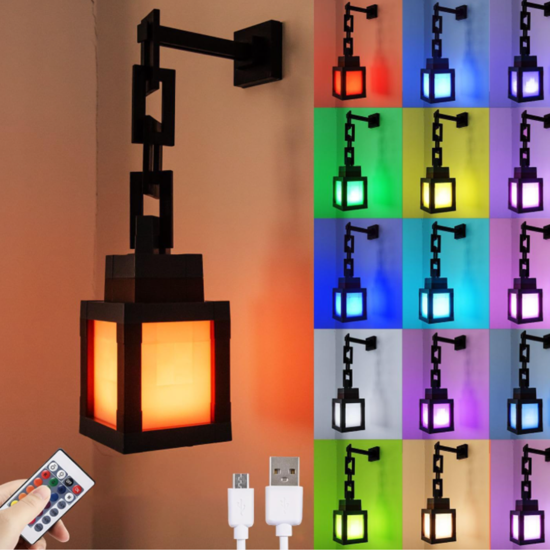 Lampara Nocturna de Minecraft